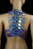 Iridescent Maskinbien Cyber Rib Cage