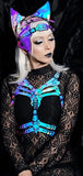 Iridescent Maskinbien Cyber Rib Cage