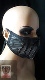 Maribaal Clothing  Assassins leather black (one-of-a-kind) Face Mask