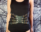 Spider Silk Cincher Belt: Green