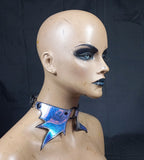 Iridescent Bat Wing Collar.
