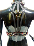 Maribaal Clothing  Spider Bust: Gold Body Harness