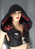Cyber Goth Hooded Top. One-of-a-Kind